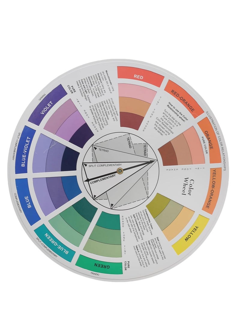 Creative Color Wheel, Paint Mixing Learning Guide Art Class Teaching Tool - No:0400 - Image 1