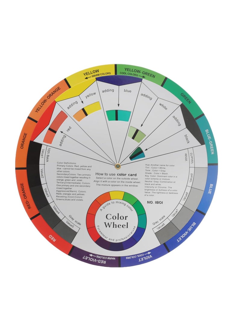 Creative Color Wheel, Paint Mixing Learning Guide Art Class Teaching Tool - No:0400 - Image 3