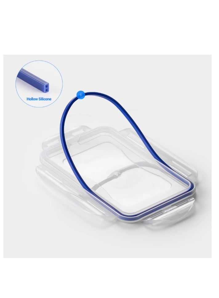 LocknLock لوك إن لوك 600 مل حاوية طعام مستطيلة محكمة الإغلاق - عبوة من 3 - خالية من BPA، آمنة للاستخدام في الميكروويف، الفريزر، وغسالة الصحون - Image 2