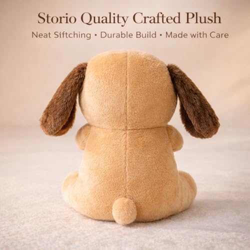 Storio I Love You Valentine Plush Dog | Cute Soft Cuddly Stuffed Animal with Red Heart | Valentine Gift, Birthday Gift Special | Romantic Plush Toy 7 Inches - Image 3
