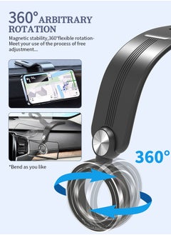 Generic Car Mount, 360° Rotation Magnetic Phone Holder for Car, Hands Free i-Phone Magnetic Car Mount,Magnetic Car Mount Compatible with i-Phone 15 Pro Max/i-Phone 15 Plus/14/13/12 Series, Bendable Memory Titanium Alloy for All Dashboard  - Image 5