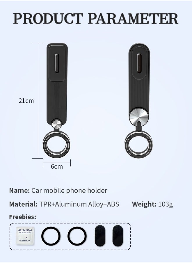 Generic - Car Mount, 360° Rotation Magnetic Phone Holder for Car, Hands Free i-Phone Magnetic Car Mount,Magnetic Car Mount Compatible with i-Phone 15 Pro Max/i-Phone 15 Plus/14/13/12 Series, Bendable Memory Titanium Alloy for All Dashboard - Image 1