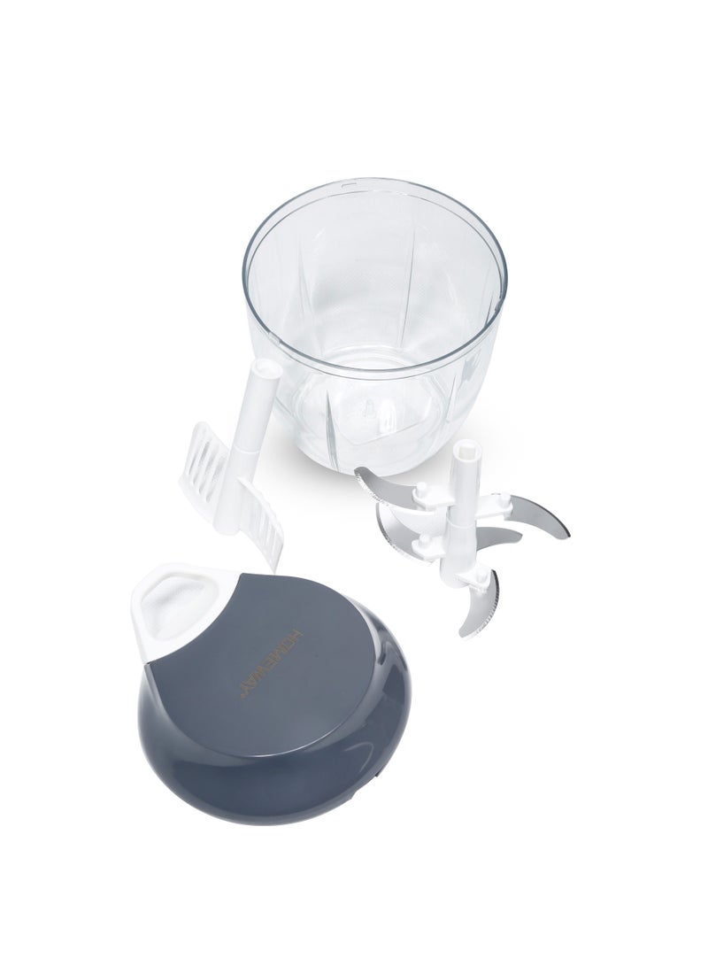 Homeway 950ML Manual Food Chopper with Egg Breaker – Efficient, Multipurpose Kitchen Tool for Quick Chopping - Image 4