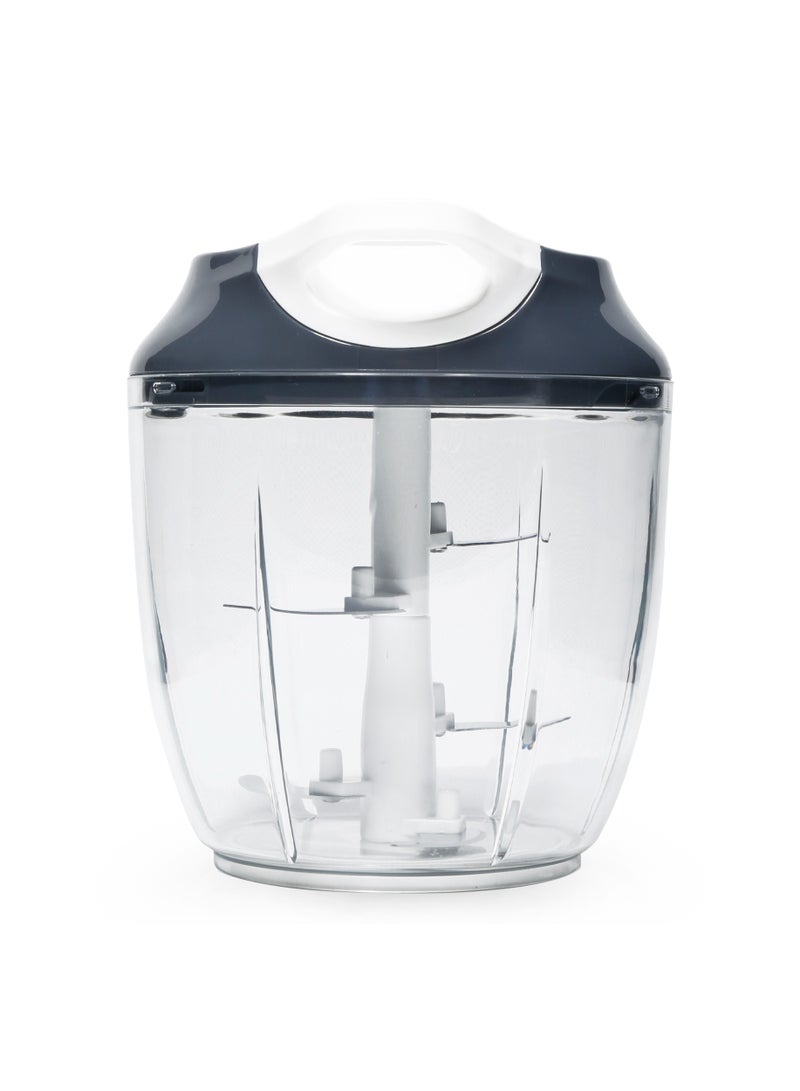 Homeway 950ML Manual Food Chopper with Egg Breaker – Efficient, Multipurpose Kitchen Tool for Quick Chopping - Image 2