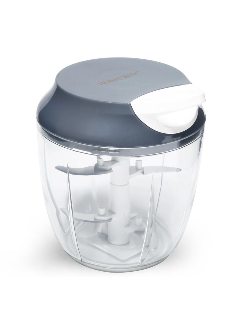 Homeway 950ML Manual Food Chopper with Egg Breaker – Efficient, Multipurpose Kitchen Tool for Quick Chopping - Image 1