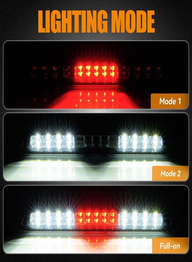 Cxdar Third 3rd Brake Light, LED High Mount Stop Light for 2004-2008 Ford F150, 07-10 Ford Explorer Sport Trac, 06-08 Lincoln Mark LT, Time Tunnel Sequential Rear Cab Roof Tail Lamp, Smoke Lens - Image 2