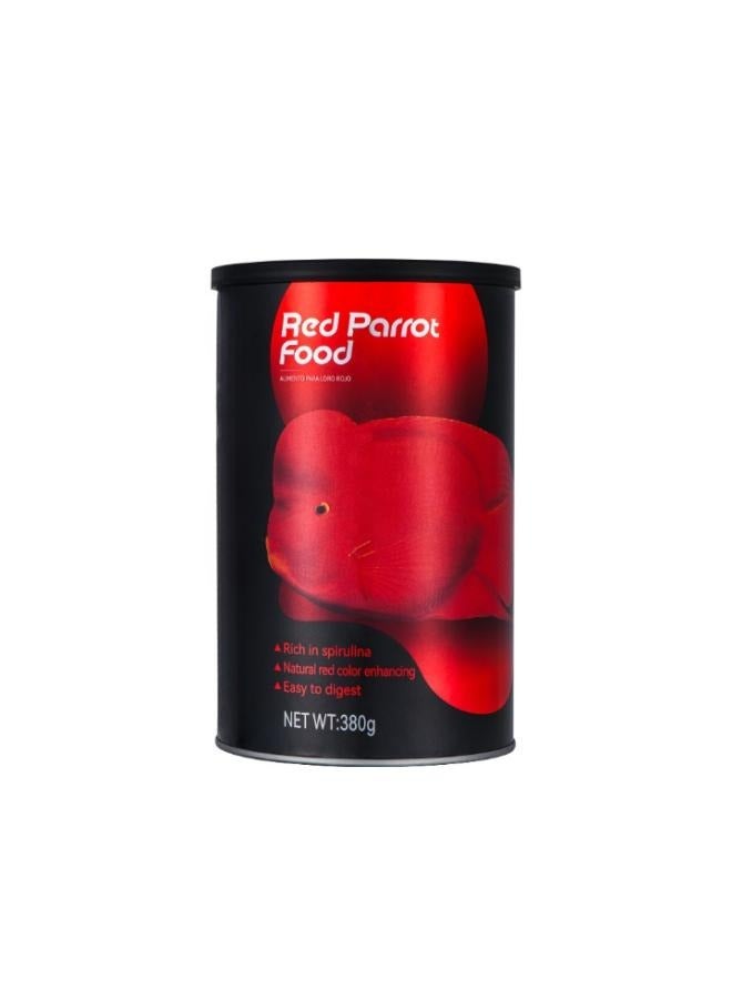 Red Parrot Fish Food 380g Natural Color Enhancing - Image 1