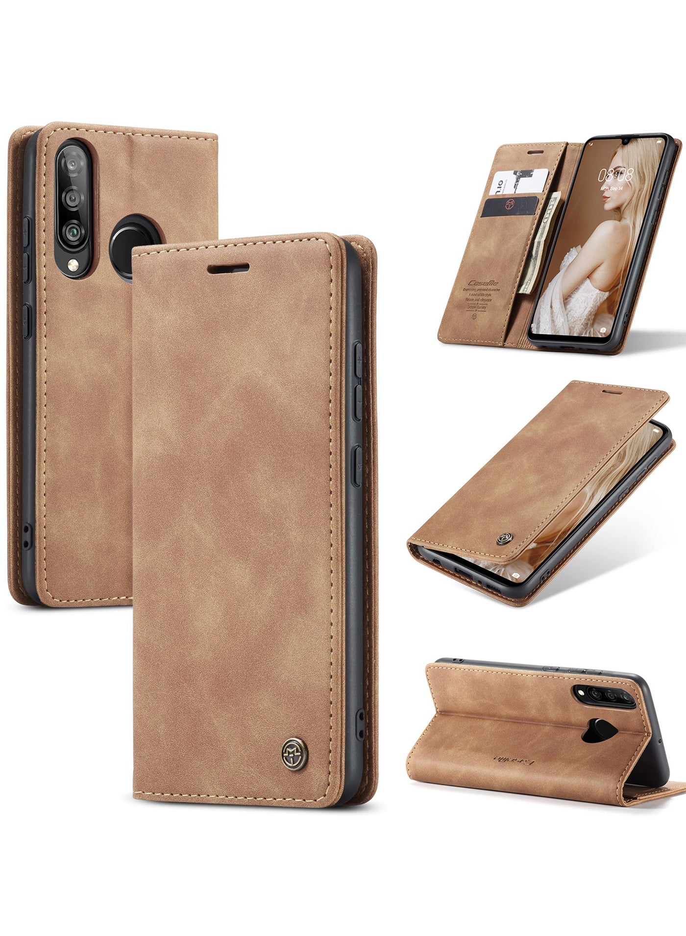 كيس مي Caseme Huawei P30 Lite Case puleather