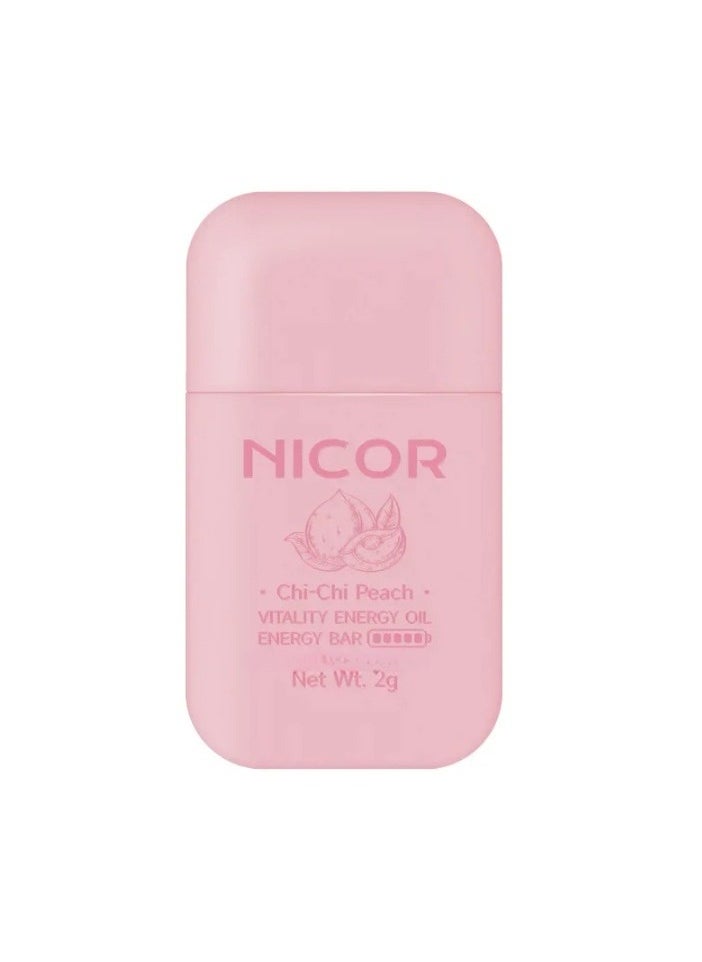 Nicor Nasal Stick Inhaler, Energizing Vitality Double Hole Energy Oil Bar, Natural Fresh Diffuser Sniffer, Energizing Aromatherapy Nasal Inhaler To Improve Nasal Congestion, (1pc, Peach, Pink)  - Image 1