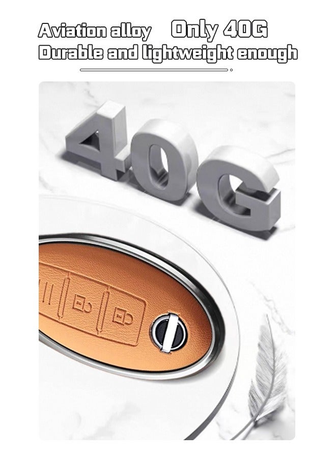 Key sleeve, suitable for Nissan 3-key keys, the first layer of cowhide material, anti-fall and wear-resistant, all-inclusive design, multi-layer protection is safer, restore the key feel, goodcar. - Image 3