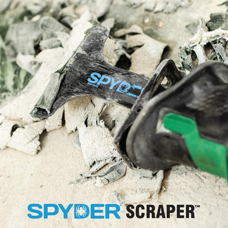 Spyder Scraper 00138 Scraping Tool Attachment for Reciprocating Saws, Black, 2-Inch - Image 1
