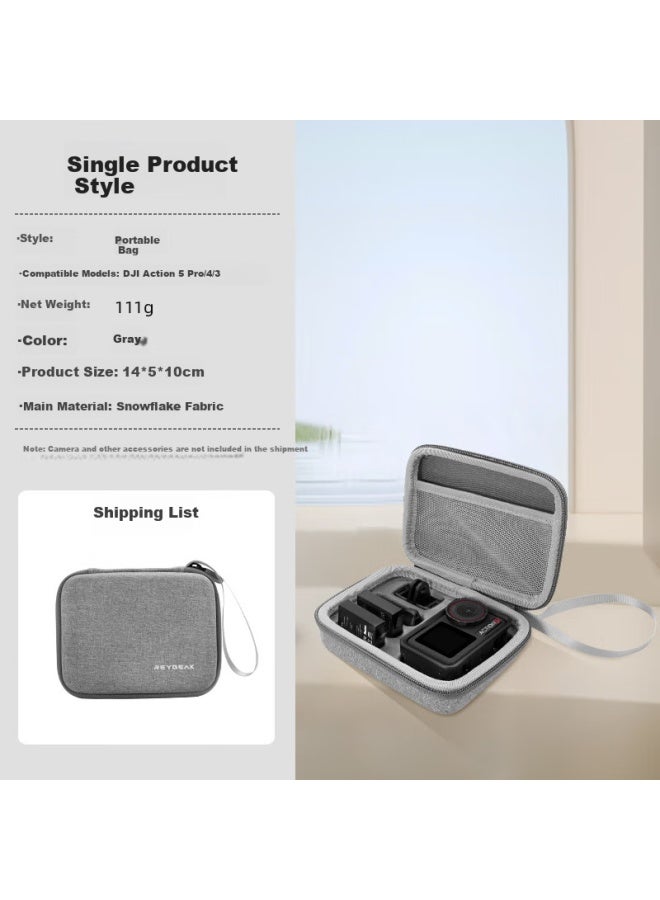 Reygeak Dji Osmo Action 5 Pro Storage Bag Portable Backpack For Action 4/3 Sports Camera Kit Hard Shell Protective Accessories Box Anti-Fall - Image 1