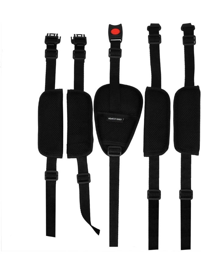 Together-life Universal 5 Point Harness Baby Seat Belt Adjustable Baby Safety Strap for Stroller High Chair Kids Safe Protection - Image 2
