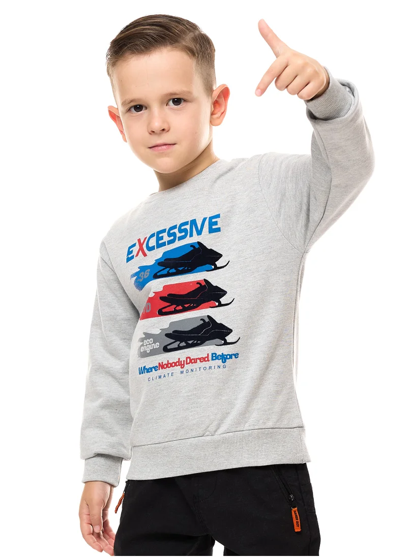 victor and jane Boys' Sweatshirt "EXCESSIVE Graphic Printed