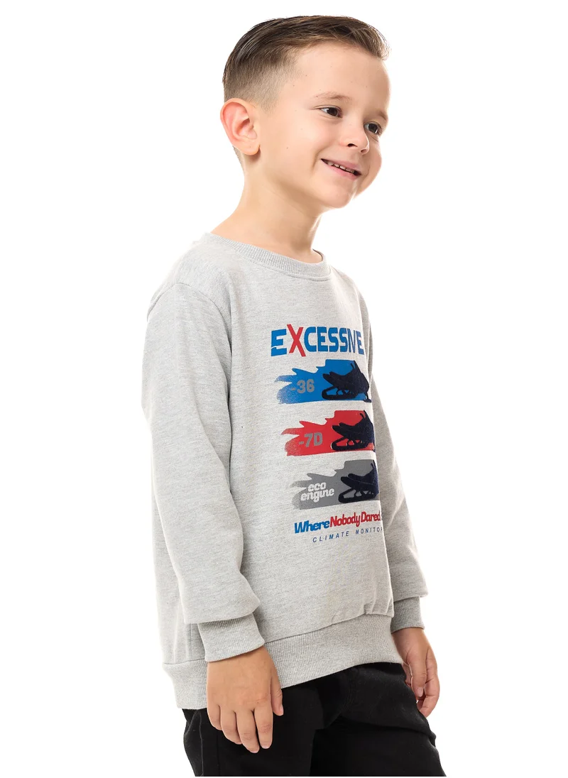 victor and jane Boys' Sweatshirt "EXCESSIVE Graphic Printed