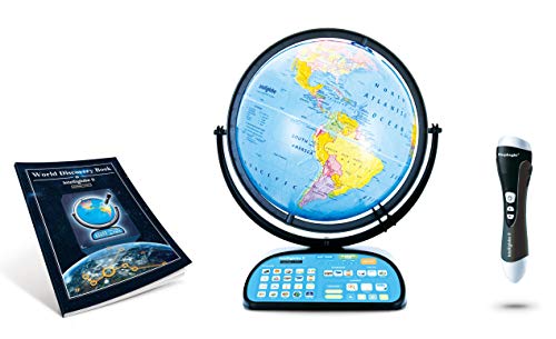 Replogle Globe For Children Interactive 12 Inch Talking World Globe With StandLearning Educational Toy4Kids For Classroom Kids Ages 48  Decor - Image 1