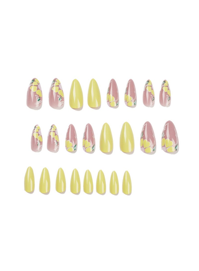 24-Piece Salon Acrylic False Nails Set - Image 2