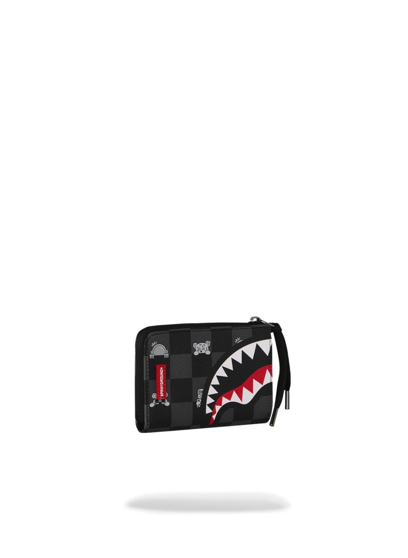 SPRAYGROUND محفظة رمادية بشخصية تراقب - Image 2