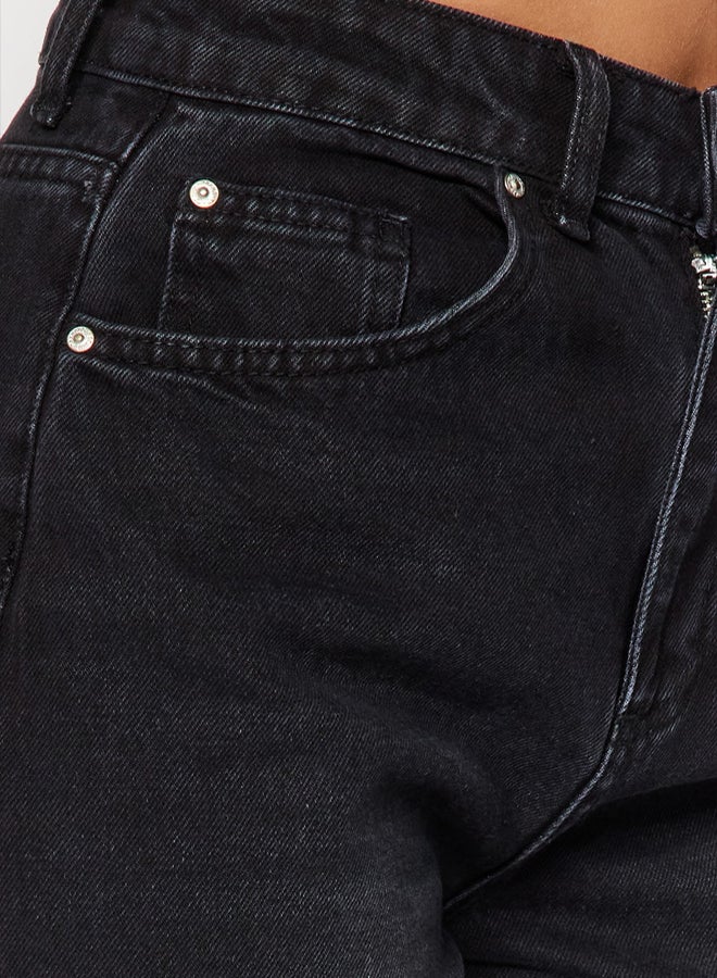 trendyol Black High Waist Wide Leg Jeans  - Image 5