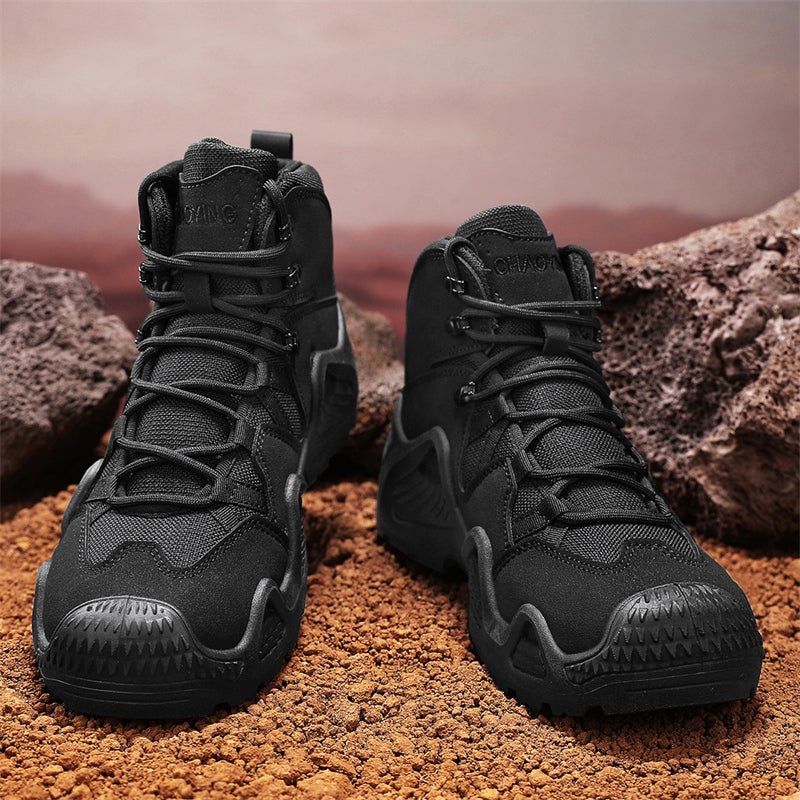 Cotton Shoes High-Top Men'S Shoes Winter Fleece-Lined Thickened Sports Mountaineering Tooling Snow Labor Protection Men'S Martin Boots 45 - Image 5