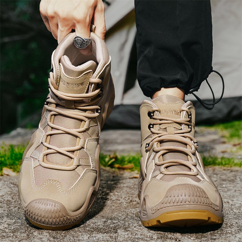 Cotton Shoes High-Top Men'S Shoes Winter Fleece-Lined Thickened Sports Mountaineering Tooling Snow Labor Protection Men'S Martin Boots 45 - Image 3