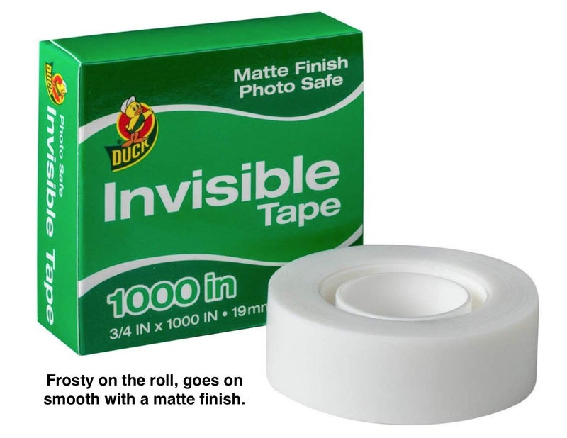 Duck Brand Matte Finish Invisible Tape Refill for Dispenser, 4 Rolls, Each Roll 3/4-Inch x 1000 Inches for 4000 Total Inches - Image 3