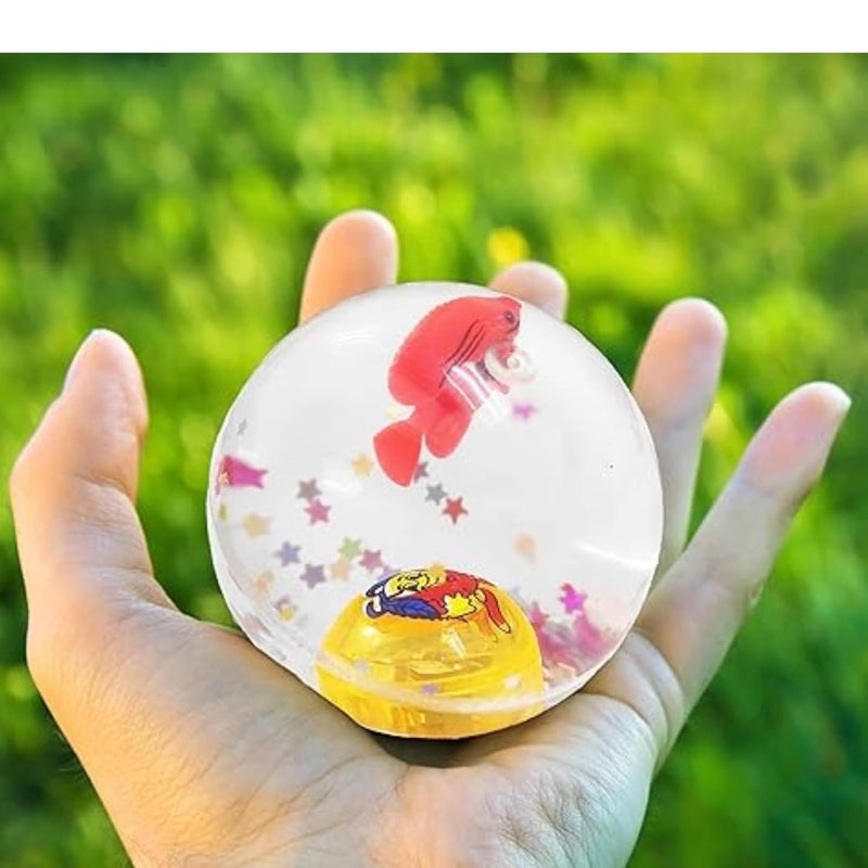 Munmoll Led Flashing Ball Rubber Bouncing Ball Anti-Stress Light LED Anti Stress Gift Fun Toys for Children LED Light Water Bounce Ball Toy Multicolor Light (Water Led Light Boll 2) - Image 4
