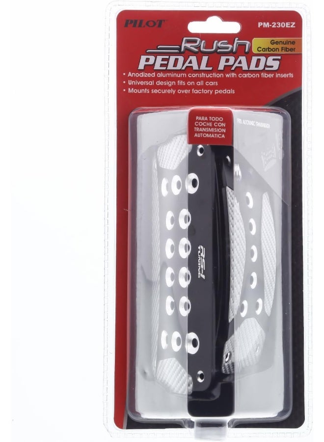 Pilot Automotive PM-230EZ Aluminum and Rubber Pedal Pad Set for Automatic Transmissions - Image 5