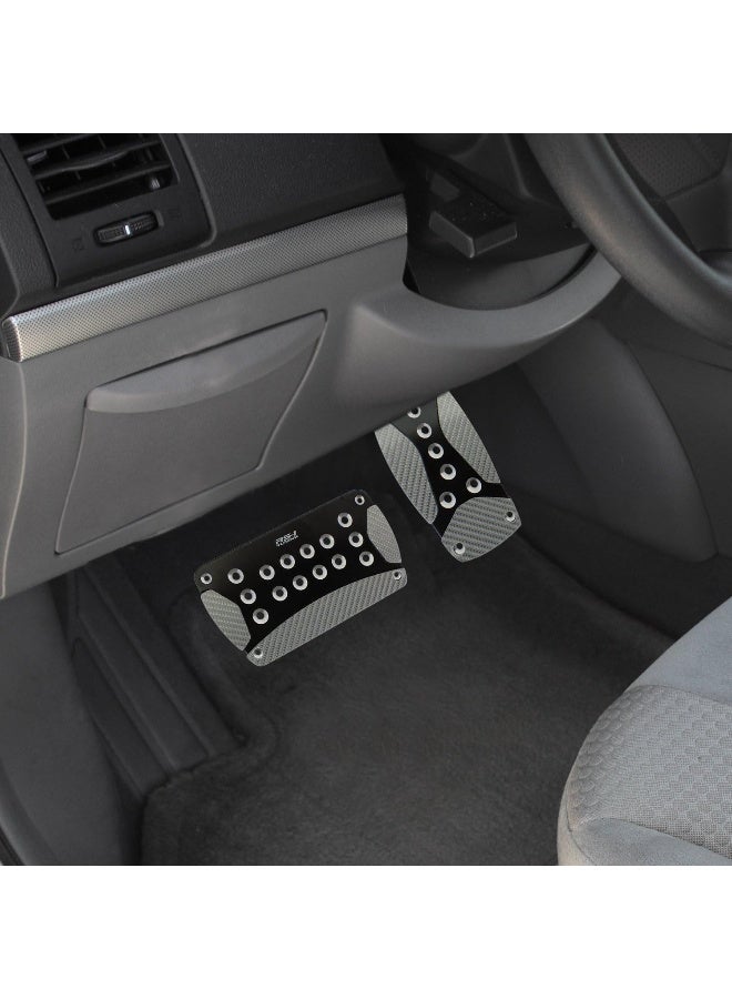 Pilot Automotive PM-230EZ Aluminum and Rubber Pedal Pad Set for Automatic Transmissions - Image 3
