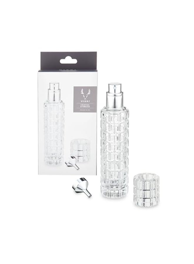 Viski Martini Atomizer Perfect for Vermouth or Bitters Travel Spray Bottle Travel Fragrance DIY Refillable Bar Sprayer Stainless Steel Bar Accessory 30 ml - Image 1