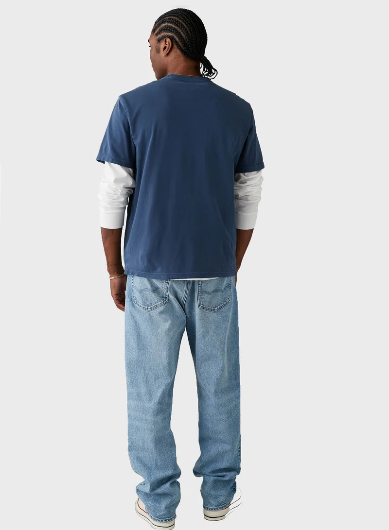 American Eagle Logo Graphic Crew Neck T-Shirt