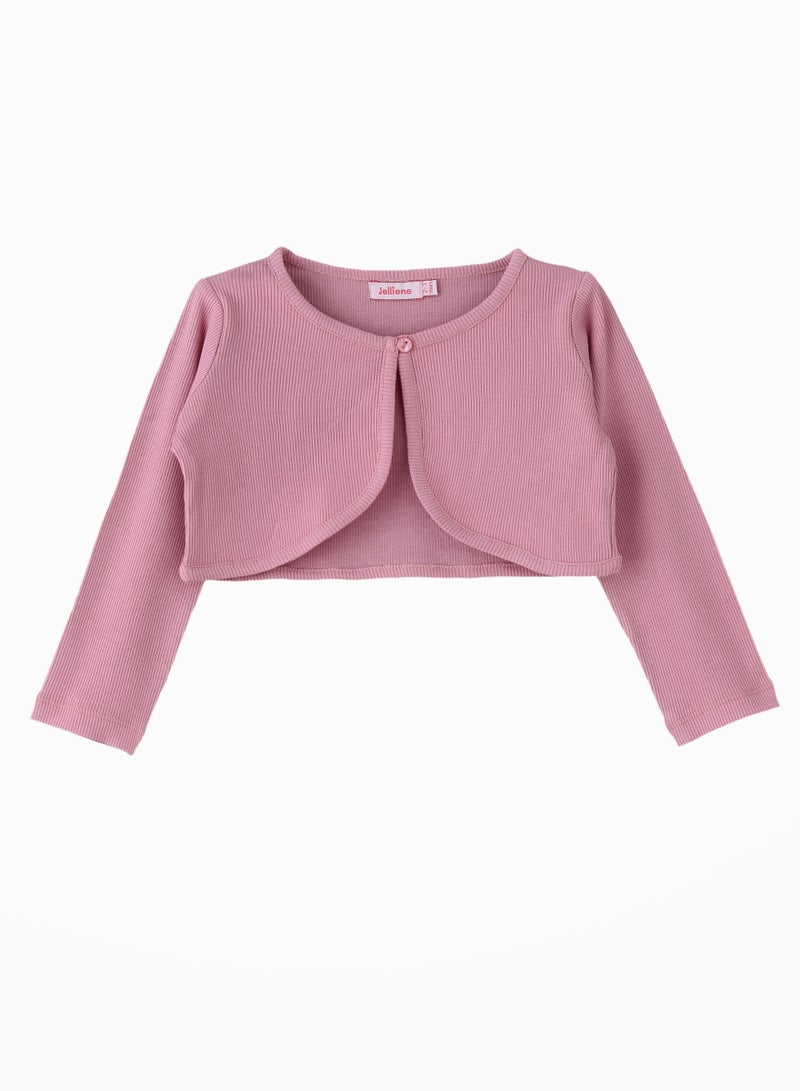 Jelliene Girls' Cotton Knit Shrug | Layering Love for All Seasons  - Image 1