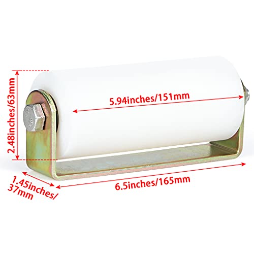 Skelang Slide Gate Guide Roller 6 Inches, Rolling Gates Guider with C Bracket, Nylon Sliding Gate Roller, Post Welded Assembly, Pack of 2 - Image 3