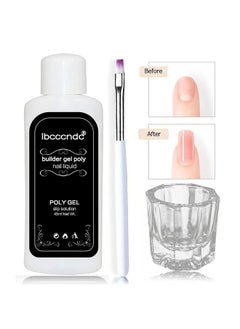 BOOBEEN 10 IN 1 Poly Nail Gel Extension Kit, UV Nail Lamp, Builder Gel, Slip Solution, Clear polygel, Gel Brush, Spatchula, Dappen dish, 100ML Slip solution, Top Coat Base Coat , Tips Nail Art Kit - pzsku/Z019500D408129A63B7ECZ/45/_/1738306214/a199bc3d-d1a7-4c19-a5f6-425e08110d54