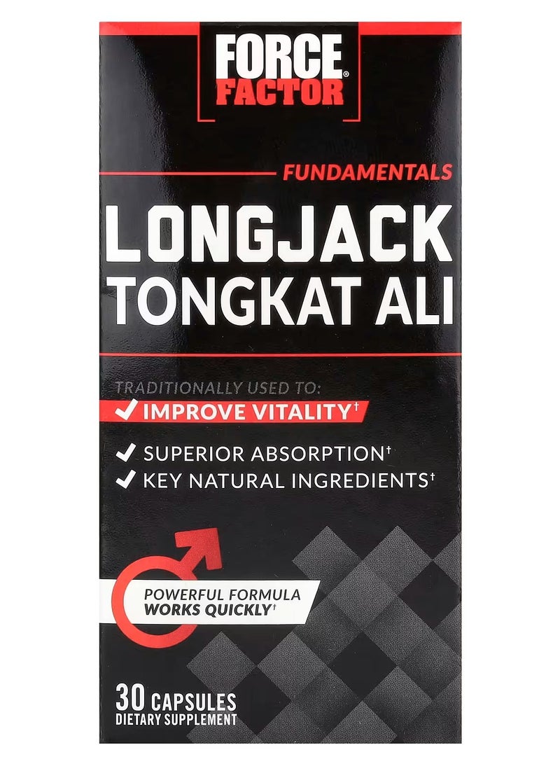 Force Factor Long-jack Tongkat Ali 500 mg - 30 Capsules - Image 1