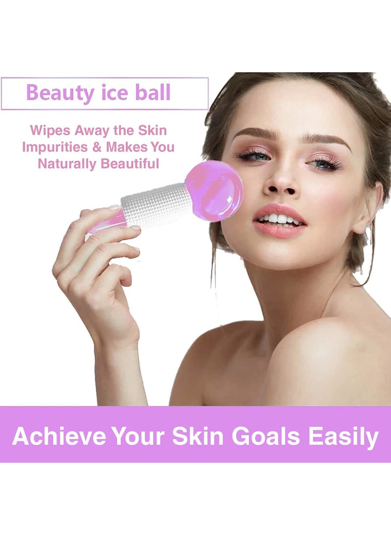 HRDR HRDR Facial Massage Ice Ball Face Roller Massager Ball Ice Globes for Face and Eyes Puffiness Relief Ice Hockey Energy Ball  - Image 3