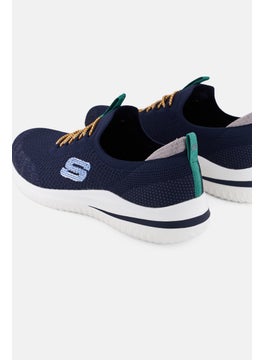 SKECHERS Men Slip On Running Shoes, Navy  - Image 2