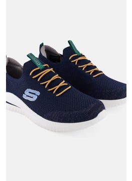 SKECHERS Men Slip On Running Shoes, Navy  - Image 3