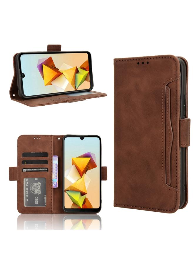 Green Tiger For ZTE Blade A33s Skin Feel Calf Texture Card Slots Leather Phone Case(Brown)