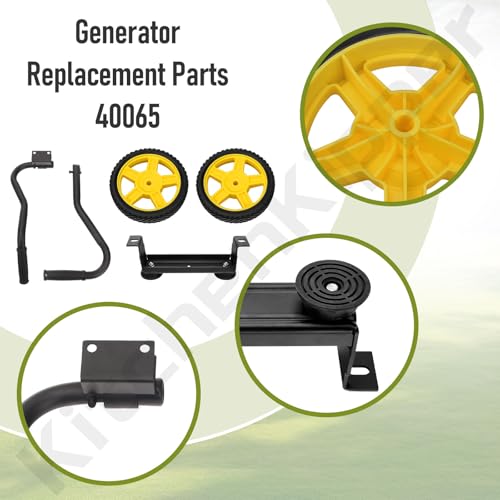 KitchenKipper 40065 Generator Wheel Kit for Champion 2800-4750-Watt Generators with Folding Handle and Never-Flat Tires - Image 3
