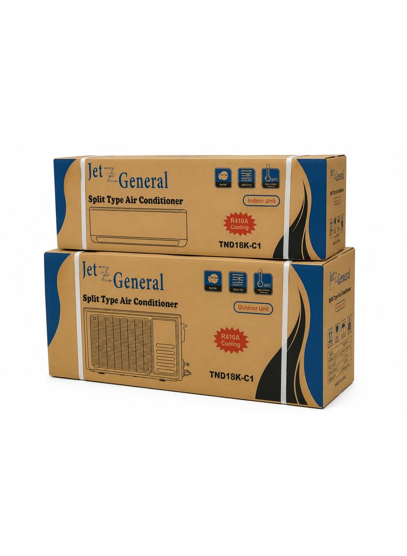 Jet General 1.5 Ton Split Wall Mounted Air Conditioner – Model TND18K-C1 - Image 1