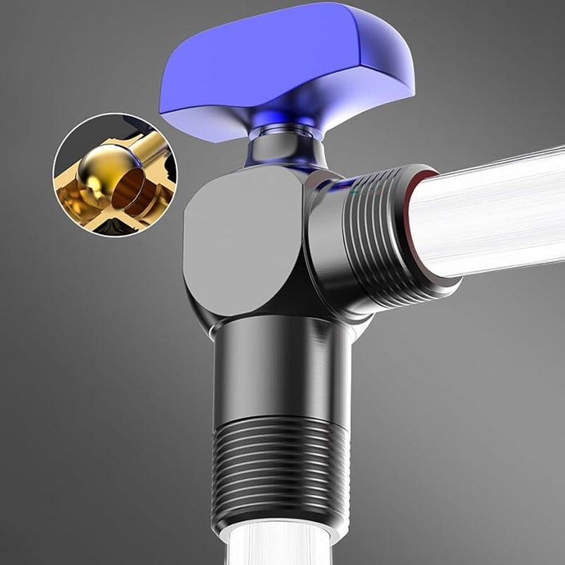 تلبيس صمامات سخانات المياه بربع دورة 1 2 بوصة خيوط سهلة الاستخدام للشقق - Image 5