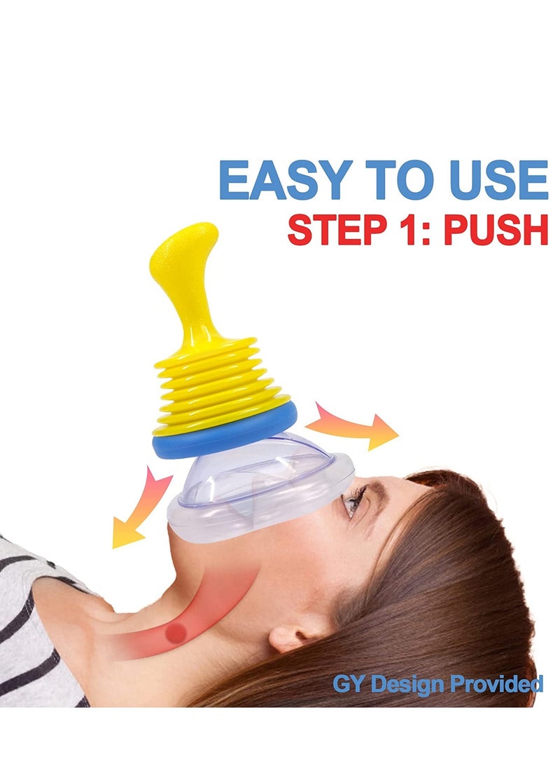 ULHYC - Choking rescue device, portable airway aid, first aid device for children and adults, with 4 masks of different sizes - Image 1