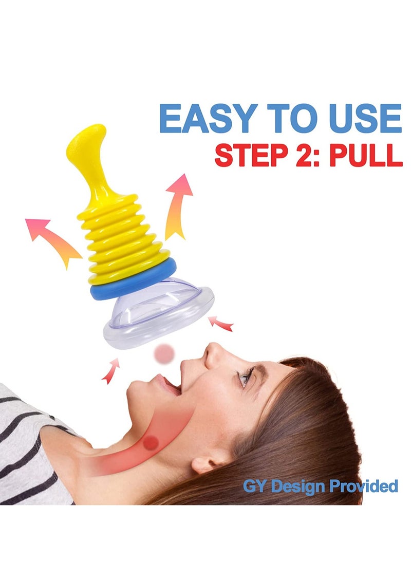ULHYC - Choking rescue device, portable airway aid, first aid device for children and adults, with 4 masks of different sizes - Image 1