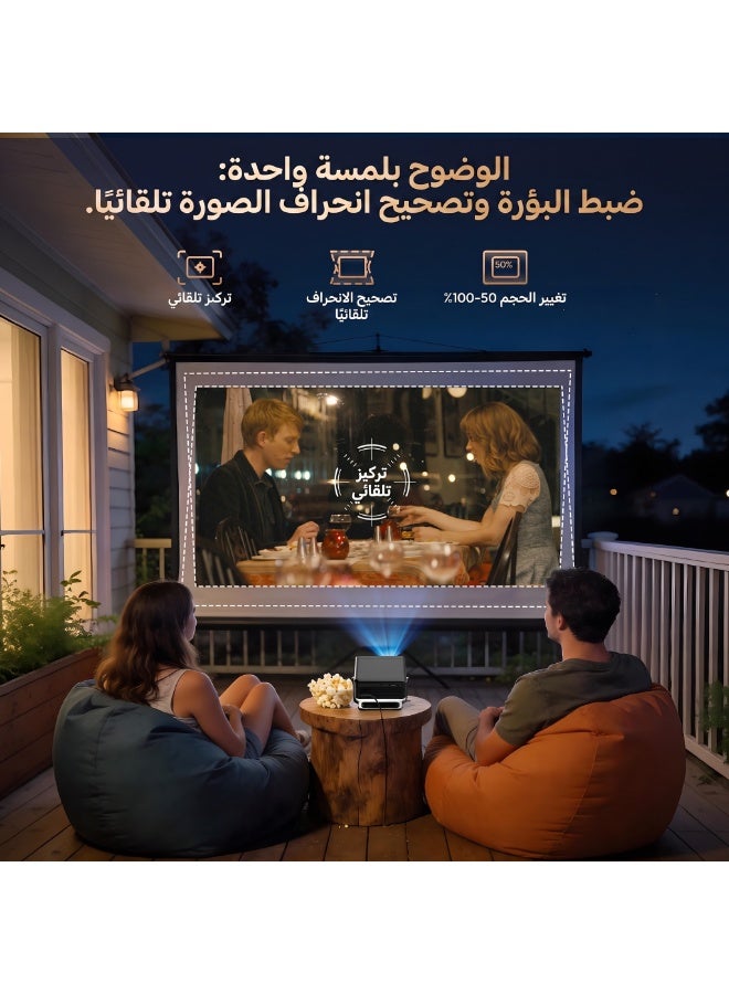 إكسجودي جهاز عرض XGODY A1 بتقنية التركيز التلقائي MAX، يدعم دقة 8K، إضاءة 360 درجة ANSI، نظام تشغيل أندرويد 14.0، تصحيح الانحراف، ذاكرة 1+16 جيجابايت، نظام سينمائي منزلي - Image 4