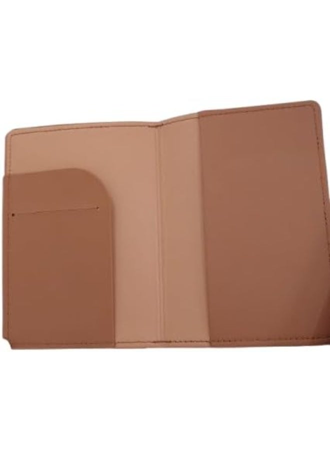 my souq store :: World Map Design Passport Cover with Gold Embossing -Brown - Image 2