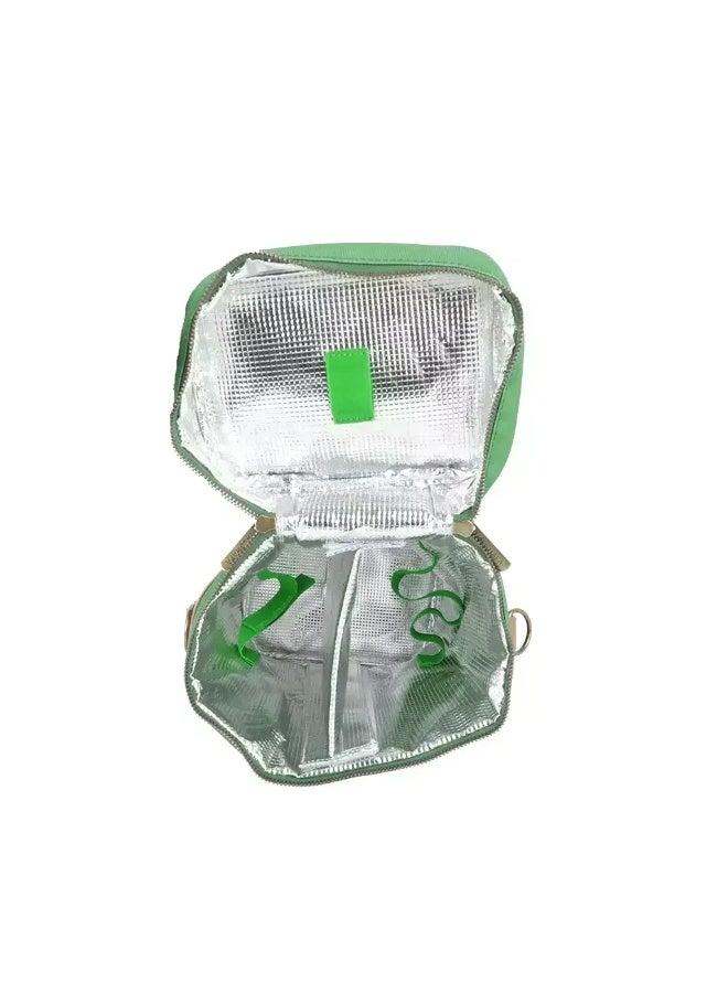 ALGHAFA Thermal Insulated Heathrow Bag – Portable Cooler Bag with Silver Aluminum Lining – Multi-Compartment Food & Beverage Storage Bag with Shoulder Strap – ALGHAFA - Image 4