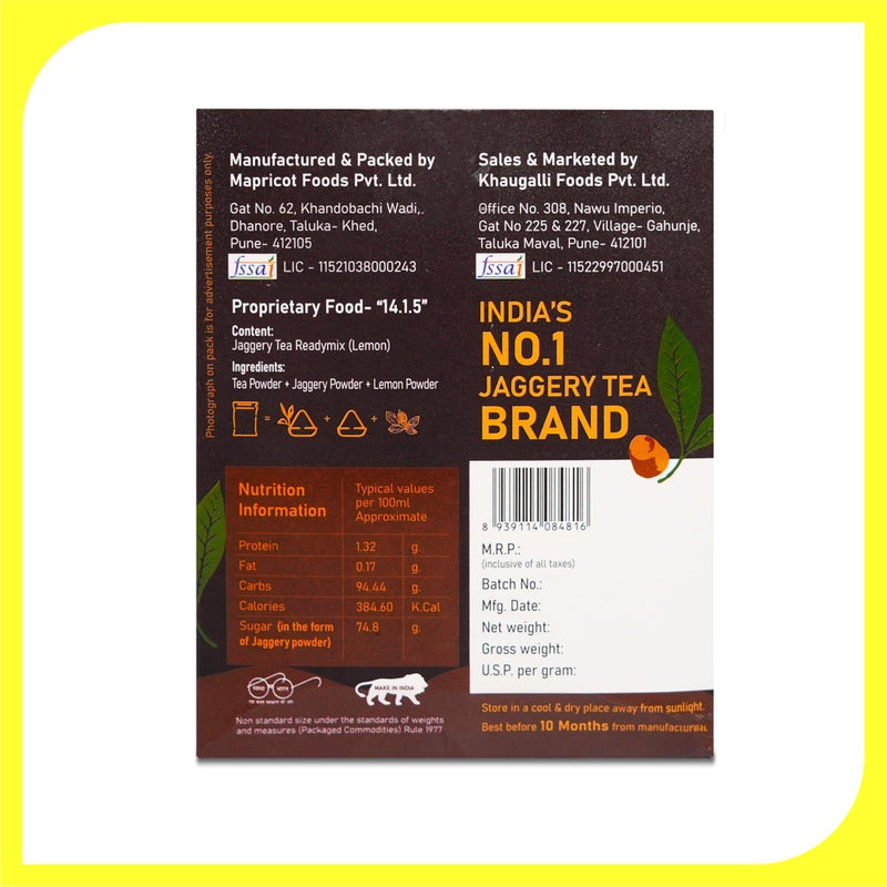 FOODIA Lemon Jaggery Tea for Tea lover (400 gm) - Image 5