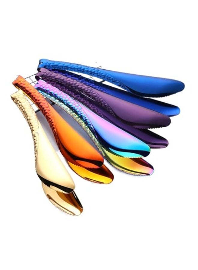 SSAB Ice Tongs Food Tongs Tweezers For Kitchen Buffet Sugar Kitchenware Ice Cooking Small Multifunctional Clamp Tableware Dining Bar (Color : Multicolor red) - Image 2