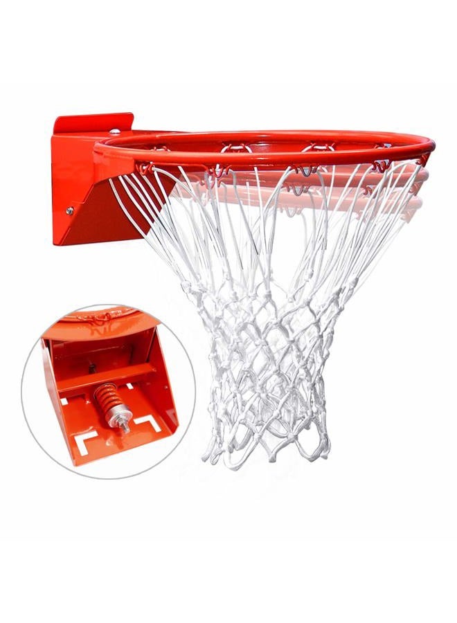 ProSlam Pro Slam Professional 180º Heavy Duty Breakaway Basketball Rim，18 inch Single Spring Flex Rim Goal Replacement Fits 5"x5", 5"x4", 4"x3"，5"x3" Hole Pattern Backboard - Image 1